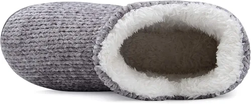 Miniatura 4 de pantuflas abrigadas de felpa, para interiores y exteriores, ideales para el invierno, para mujer, cómodas, botines