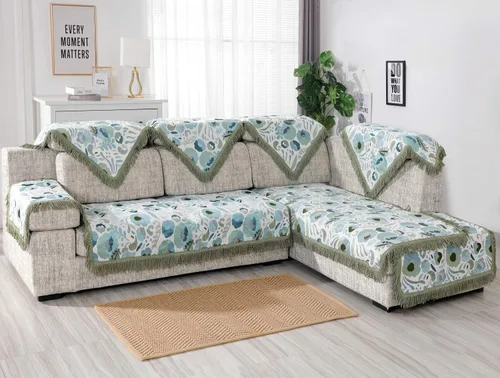 Miniatura 7 de OctoRose Funda antideslizante para sofá y sofá, protector de mueble, funda de sofá seccional, fundas para brazos de sofá, felpilla gruesa