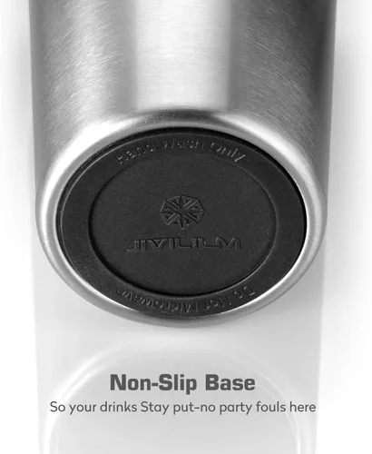 Miniatura 3 de Vaso de aperitivos con tapa y pajita, taza de café de viaje 2 en 1 aislada de acero inoxidable, botella de agua con taza de aperitivo