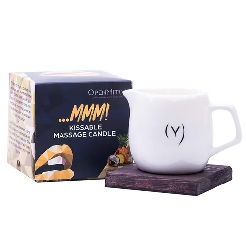 Vela de aceite de masaje besable, velas de masaje sensuales y románticas para masajes agradables y relajantes (piña y coco)