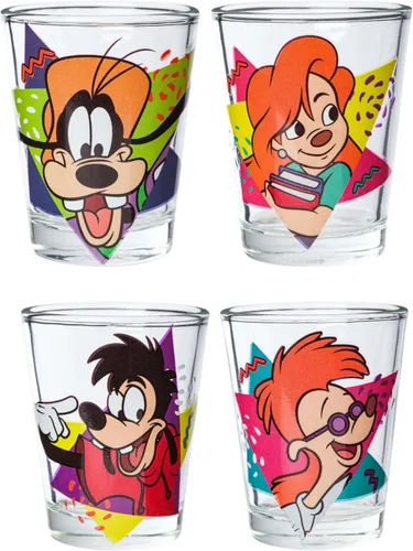 Miniatura 9 de Silver Buffalo Disney Princess con Blancanieves, Cenicienta, Ariel y Belle, paquete de 4 mini vasos, 1.5 onzas Disney Princesas Retrato