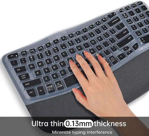 Miniatura 4 de Logitech Wave Keys MK670 Combo - Funda para teclado Logitech Wave Keys, funda protectora ergonómica inalámbrica para teclado, accesorios de piel