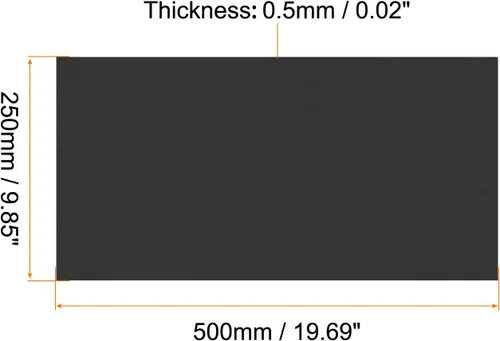 Miniatura 2 de PATIKIL Pizarra magnética de borrado en seco de 20 x 10 pulgadas, 2 hojas magnéticas de borrado en seco, pizarra negra para refrigerador