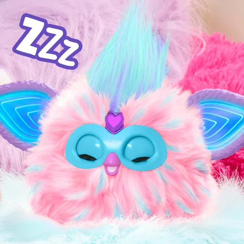 Miniatura 6 de Furby Cotton Candy, 15 accesorios de moda, juguetes de peluche interactivos para niñas y niños de 6 años en adelante, animatronic activado por voz