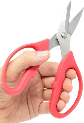 Tijeras de cuero. Cuchillas pequeñas y afiladas duraderas de acero inoxidable - Corte sin esfuerzo - Tijeras grandes y cómodas para manualidades,