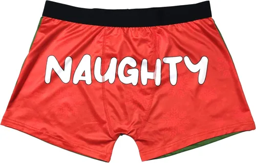Miniatura 6 de Random Stock Apparel Calzoncillos tipo bóxer divertidos para hombre - Ropa interior divertida de Papá Noel, Rojo