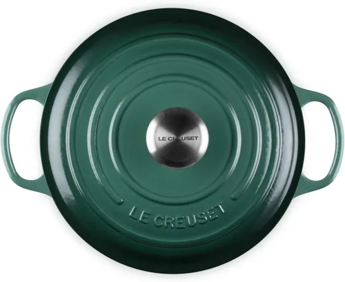 Miniatura 2 de Le Creuset Horno holandés redondo Signature de hierro fundido esmaltado, 4.5 cuartos de galón., Artichaut