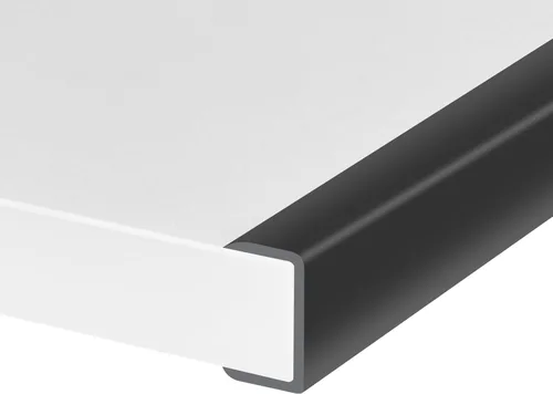 Miniatura 12 de Borde de goma protector autoadhesivo para chapa, material de etileno propileno dieno, ajuste de 1/16 pulgadas (1.6 mm), longitud 10 pies