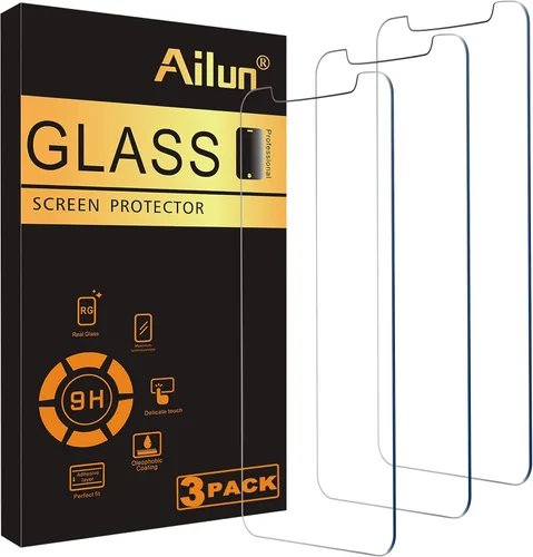 Miniatura 23 de Ailun Protector de pantalla para iPhone 14 Plus/iPhone 13 Pro Max [pantalla de 6.7 pulgadas], 3 unidades de vidrio templado compatible con fundas