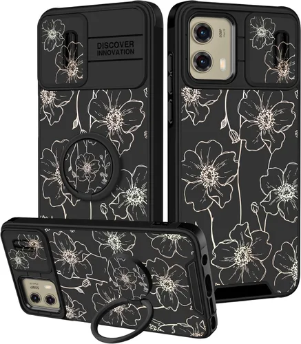 Miniatura 41 de Funermei Funda para Moto G Play 4G 2024 – Funda para teléfono para mujeres y niñas, diseño único de gato y libros, diseño único con funda