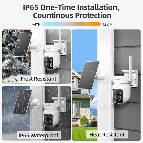 Miniatura 8 de Cámara solar inalámbrica de 4MP para exteriores, cámara complementaria funciona con Homebass, cámaras complementarias también se puede utilizar