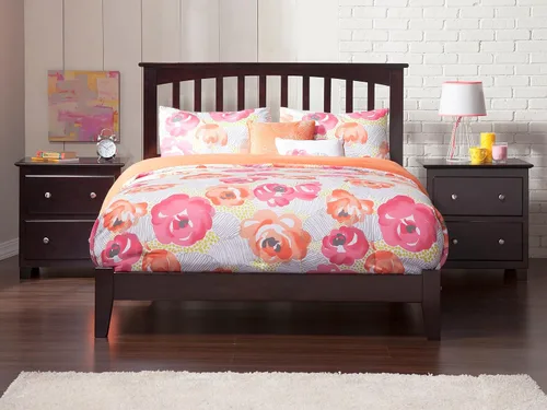 Miniatura 2 de AFI, Mission Queen - Cama plataforma color espresso