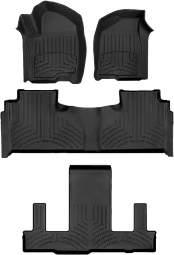 Weathertech FloorLiner HP - Alfombrillas de suelo de ajuste personalizado para Cadillac Escalade, Escalade-V, Tahoe, juego completo