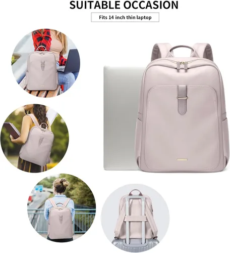 Miniatura 7 de GOLF SUPAGS - Mochila para portátil para mujer, casual, bolsa de día, para el trabajo, de viaje, mochila para portátil, para portátiles de 14/16