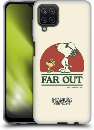Miniatura 365 de Head Case Designs Funda de gel Woodstock 50th con licencia oficial de Peanuts Snoopy Guitar 1969 [protección de grado militar] compatible