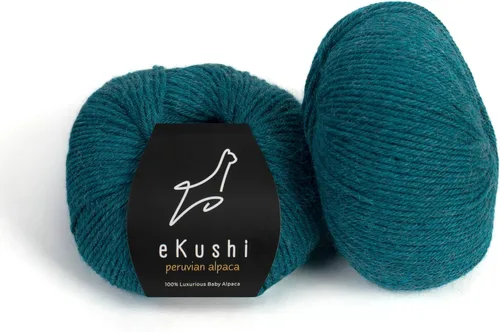 Miniatura 30 de 100% Hilo de Alpaca para Bebé para Tejer y Ganchillo - Juego de 3 Madejas de Hilo Premium DK - Ligero, Hipoalergénico y Térmico Hecho en Perú - N010