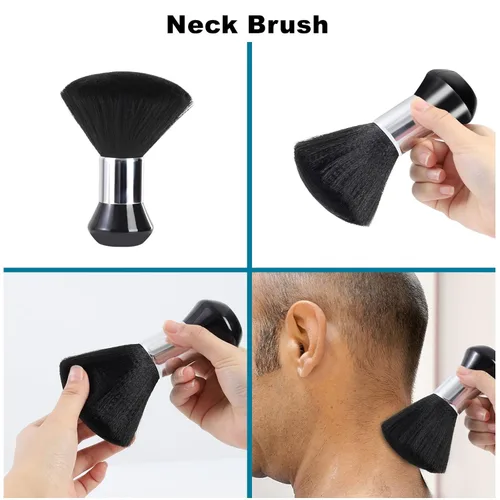 Miniatura 8 de Capa profesional de corte de pelo con cepillo para el cuello, capa de peluquería de salón de gran tamaño para hombres, mujeres y niños