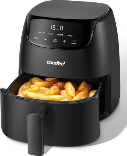Miniatura 11 de COMFEE' Compacta Freidora de Aire de 2.1 Cuartos con 12 Opciones de Menú, Temporizador Ajustable y Control de Temperatura de 82-204 Grados C, Cesta
