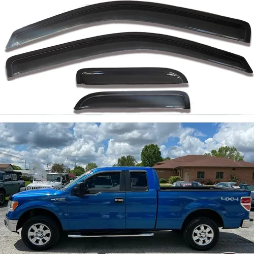 Miniatura 10 de Viseras laterales adhesivas para ventana de lluvia, deflectores de ventilación para Toyota RAV4 2019 2020 2021 2022, 4 piezas teñidas de humo