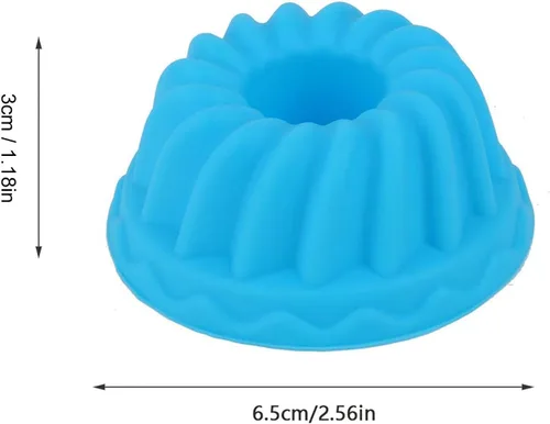 Miniatura 2 de 12 tazas pequeñas de calabaza para tartas, moldes de silicona para hornear mini moldes antiadherentes para donas magdalenas, magdalenas, tubo