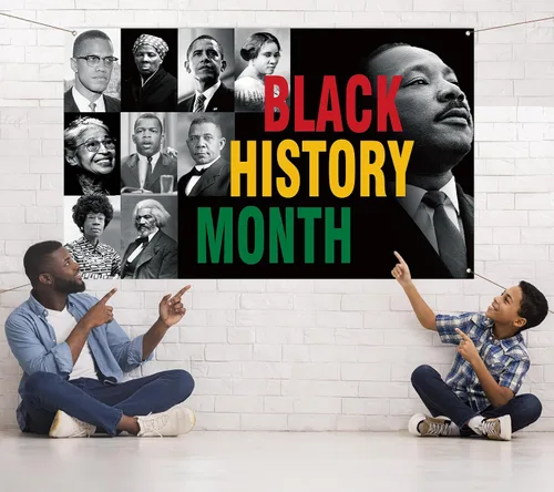 Miniatura 5 de Nepnuser Telón de fondo para cabina de fotos del mes de la historia negra, Martin Luther King, decoración de fiesta nacional afroamericana
