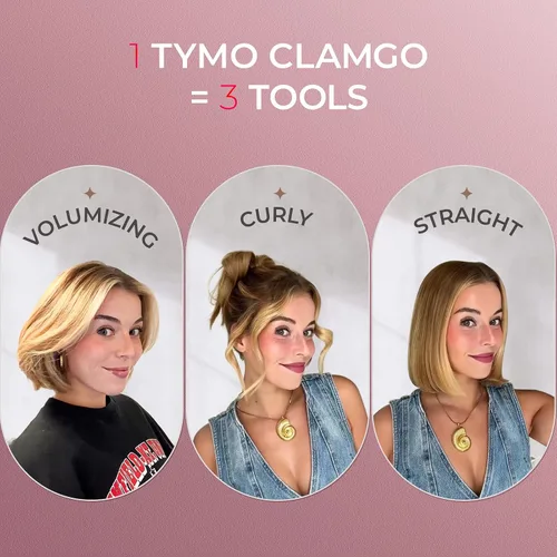 Miniatura 7 de TYMO Plancha plana mini inalámbrica para cabello corto, rizador portátil de 0.65 pulgadas para viajes, alisador y rizador de pelo 2 en 1, plancha