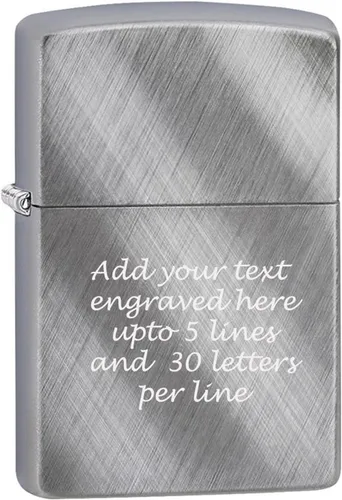 Miniatura 39 de Encendedor de aceite personalizado ZIPPO clásico a prueba de viento grabado (hielo negro)