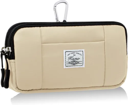 Miniatura 26 de KAMO Funda multiusos de lona horizontal para smartphone, funda para teléfono celular con asa para cinturón, bolsas de cinturón para mujeres, funda