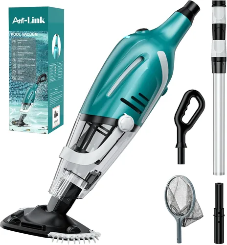 Aspiradora de piscina para piscina sobre el suelo, limpiador de piscina recargable de mano, tecnología Turbo™, fuerte succión 2700L/H, hasta 75