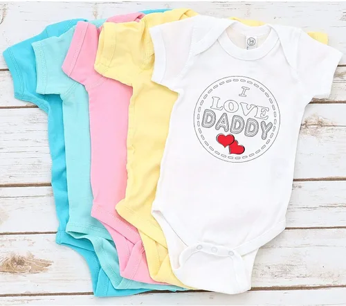 Miniatura 6 de I Love Daddy" Custom Boutique Body de Onesie.