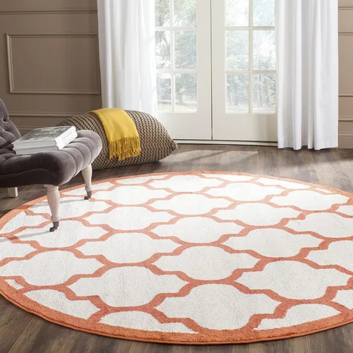 Miniatura 27 de SAFAVIEH Amherst Collection AMT420E - Alfombra para pasillo, 2 pies 3 pulgadas x 7 pies, beige y gris claro, diseño de enrejado marroquí,