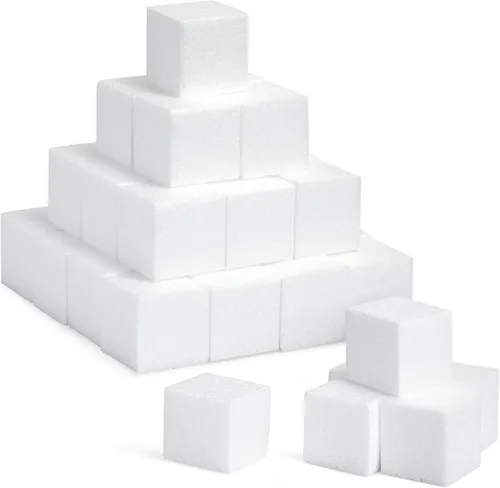Craft - Bloques de espuma de poliestireno, 36 piezas, 2.0 x 2.0 x 2.0 in
