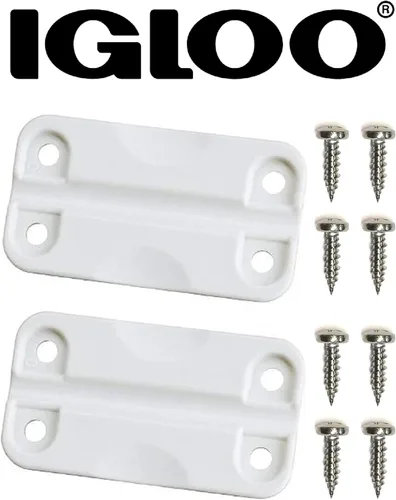 Miniatura 8 de Igloo 24012 Bisagras de plástico para cofres de hielo (1 par), blanco, tamaño estándar, contienen inhibidores UV