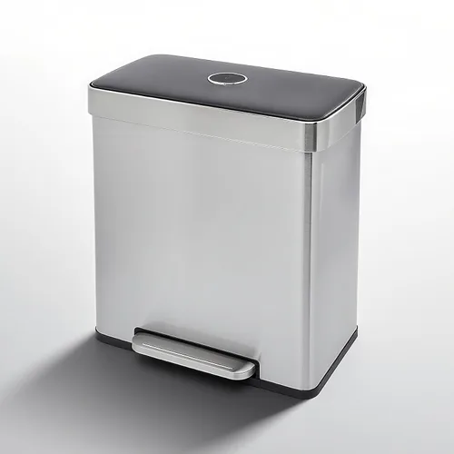 Miniatura 9 de Cubo de Basura con Pedal de Acero Inoxidable de 13 Galones Cubo de Basura de Metal con Tapa Cubos de Basura Grandes para Cocina, Baño, Baño, Oficina