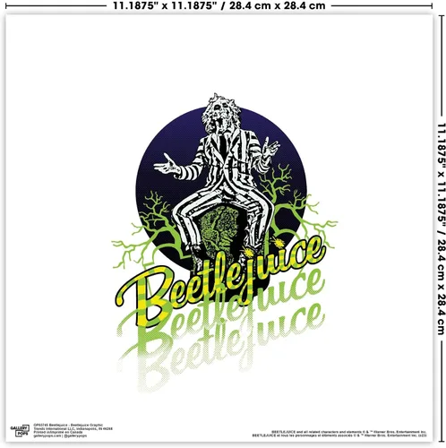 Miniatura 4 de Trends International Gallery Pops Beetlejuice - Juice Is Loose - Paquete de arte de pared (paquete de 4), póster de pared, 12.00 x 12.00 pulgadas