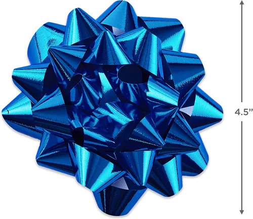 Miniatura 3 de Hallmark - Surtido de lazos para regalos de festividades (12 lazos) brillantes en rojo, azul, dorado, plateado para Navidad, Janucá, cumpleaños