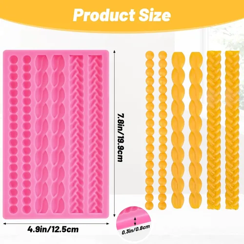 Miniatura 2 de Molde de silicona Beasea para decoración de pasteles, encaje de perlas para masa de tarta, fondant, herramienta de repostería DIY, decoración