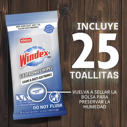 Miniatura 8 de Toallitas de limpieza electrónica Windex, toallitas para pantallas prehumedecidas para televisores, teléfonos y otros dispositivos electrónicos