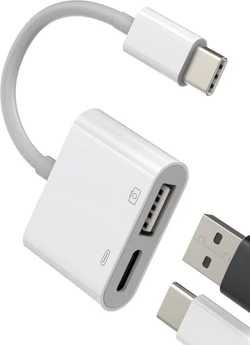 Cargador tipo C Dongle para iPhone 15 Pro Max Plus USB-C a USB OTG adaptador convertidor de carga compatible con Samsung Galaxy S20 S21 S22 S23 Z
