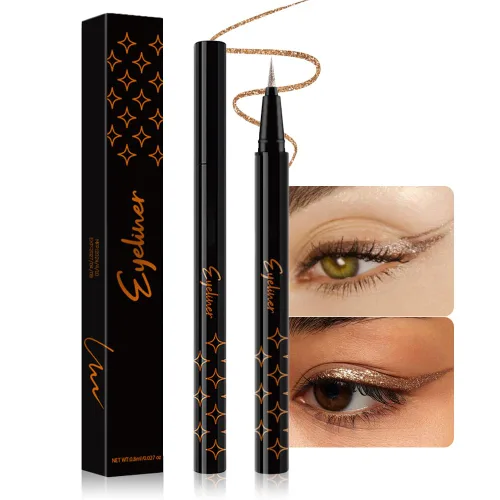 Miniatura 29 de evpct Delineador de ojos líquido cromático dúo, con purpurina de bronceador rosa, destello metálico brillante, sombra de ojos en lápiz, cambio