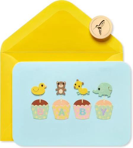Miniatura 8 de Papyrus Tarjeta de baby shower (abundancia de buenos deseos)