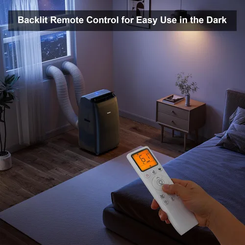 Miniatura 8 de Gasbye Aire acondicionado portátil de doble manguera, compresor inversor de CC completo [actualizado en 2026], ahorro de energía 13.6 CEER, bajo