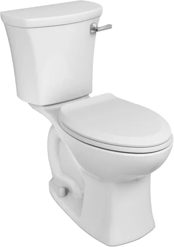 Miniatura 10 de American Standard 608AA005.020 Edgemere Inodoro de dos piezas con asiento de cierre lento y anillo de cera, parte delantera alargada, descarga a