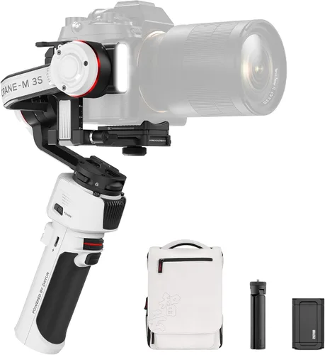 Zhiyun Crane M3S Combo Gimbal Stabilizer for Cameras, Built-in Fill Light, Bluetooth Control, Vertical Shooting, Compatible with Mirrorless Cameras,