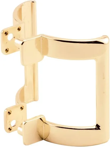 Prime-Line M 6159 - Juego de manijas de puerta de ducha fundidas a presión para puertas de ducha o recinto de bañera, centro de agujeros de 2 Latón