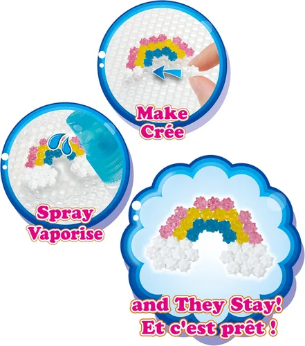 Miniatura 7 de Aquabeads Mystic Unicorn - Juego completo de cuentas para artes y manualidades para niños, más de 1,500 cuentas, tres llaveros y soporte