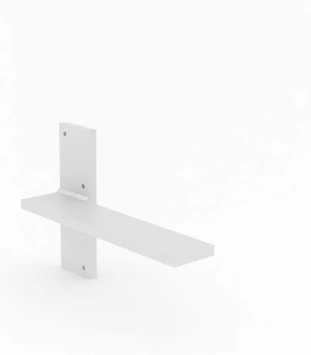 Miniatura 22 de Soporte de pared flotante para encimera, soportes de pared resistentes para crear bancos flotantes, escritorio, tocador, bar o repisa, acero