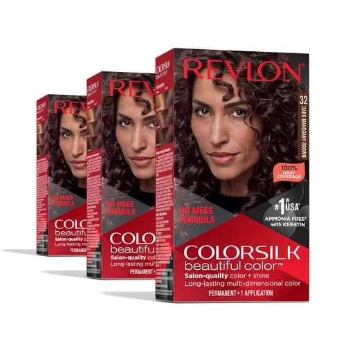 Miniatura 44 de Revlon Colorsilk - Tinte para el cabello, rubio ceniza oscuro, paquete de 3 unidades 60 rubio ceniza oscuro