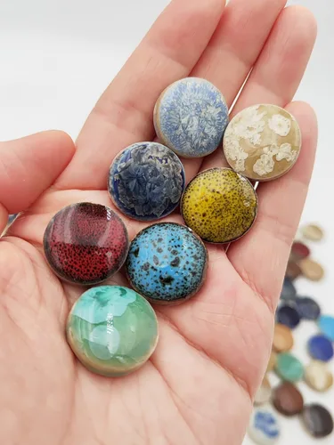 Miniatura 4 de 500g/1.1lb Azulejos de Mosaico de Cerámica Irregular de Colores Aleatorios, Azulejos de Mosaico Cerámicos Creativos para Hacer Manualidades DIY