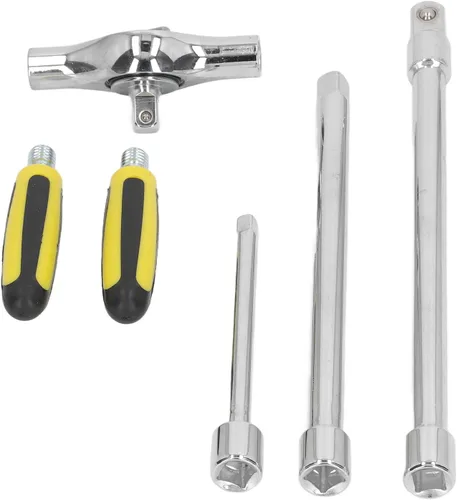 Miniatura 7 de Zerodis Llave de trinquete ajustable con mango en T, llave de trinquete de liberación rápida en T, llave de trinquete ajustable tipo T de una mano